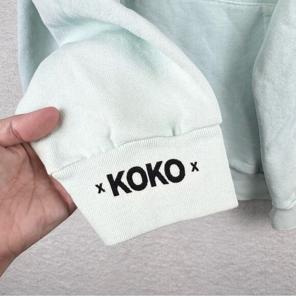 Talentless HBD KOKO Teal Hoodie - I'm In Love With The Koko Back - Size L Skater - Picture 6 of 16